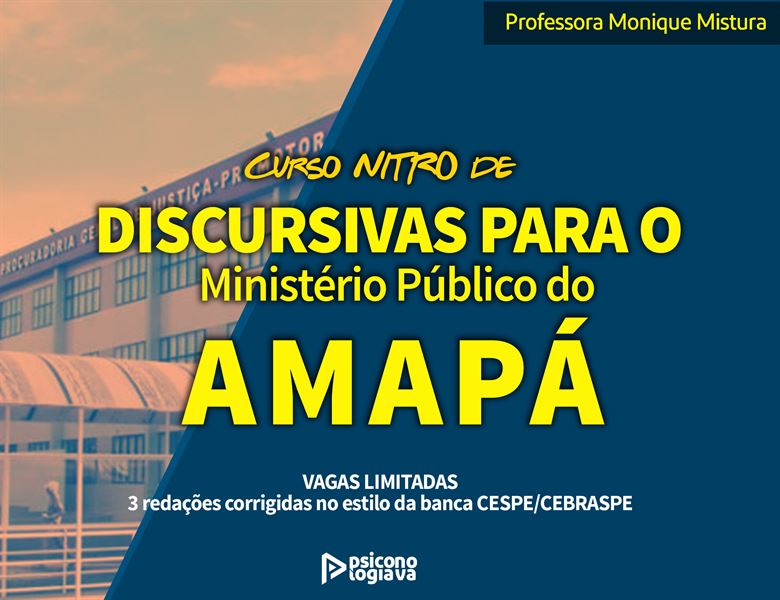 [Ministério Público do Amapá MPAP Discursivas Nitro Redação]