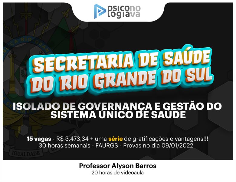 [SESRS - Governança e Gestão para a Secretaria de Saúde do Rio Grande do Sul]