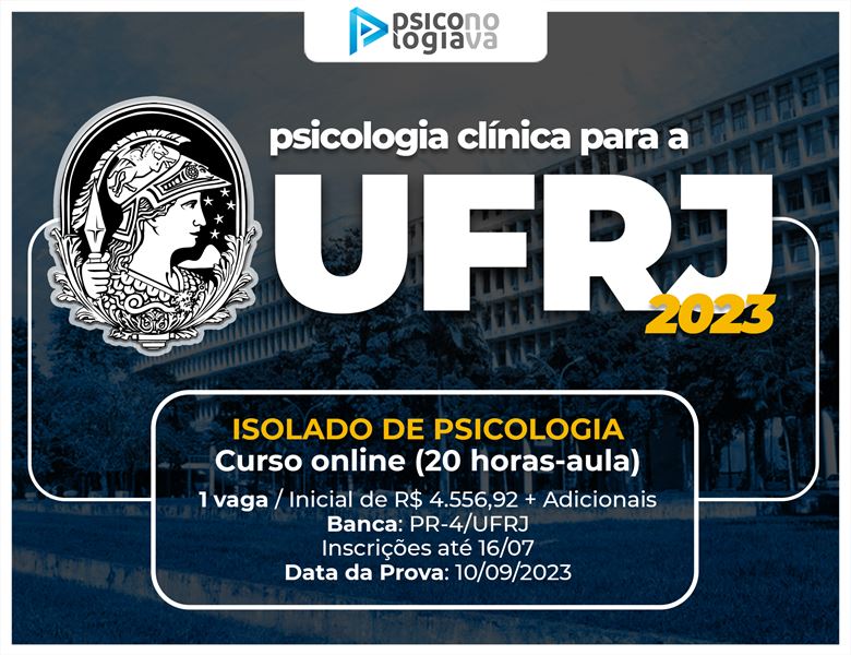[UFRJ Psicologia Clínica Isolado Para a Universidade Federal do Rio de Janeiro]