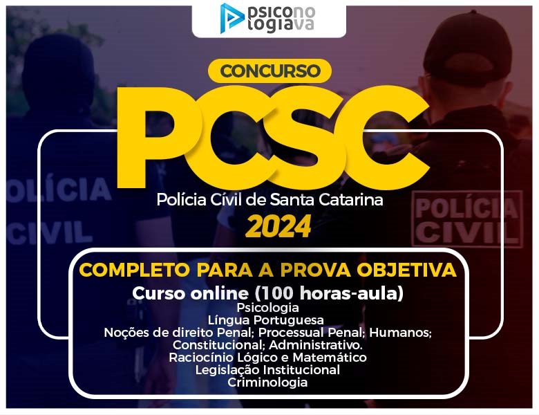 [PCSC - COMPLETO Polícia Civil de Santa Catarina TODAS AS MATÉRIAS]