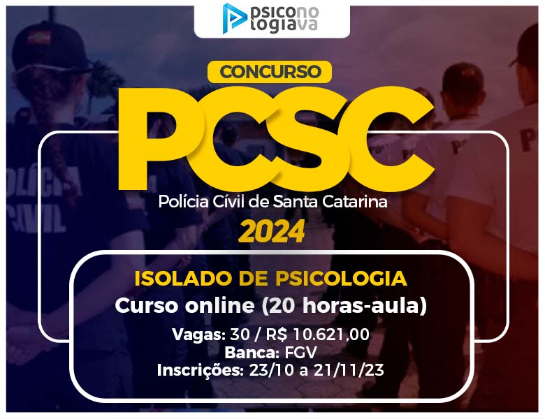 [PCSC - ISOLADO de Psicologia Polícia Civil de Santa Catarina]
