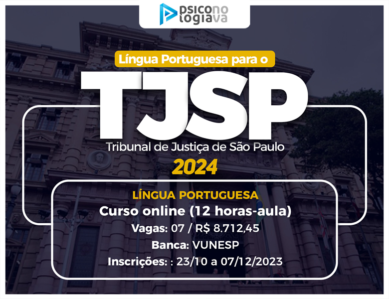 [TJSP - Curso Isolado de Língua Portuguesa 2024]