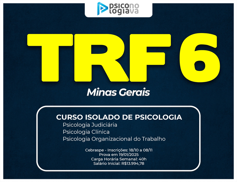 [Curso Isolado de Psicologia para o TRF 6]