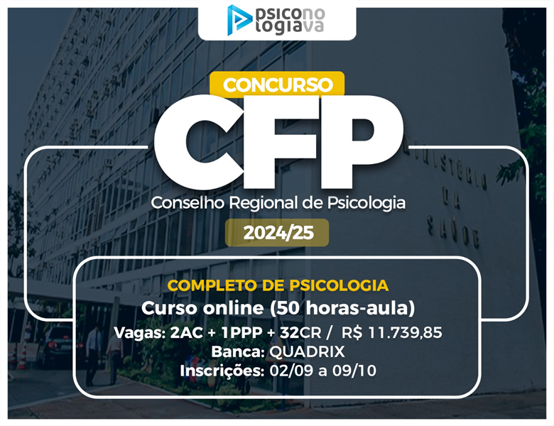 [Curso Completo de Psicologia para o CFP 2024]