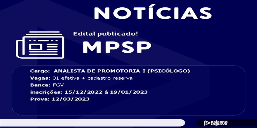 Concurso MP-SP 2023: Inscrição para Analista com salário de R